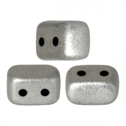 Perle "Ios®" par Puca® 5,5X2,5mm Silver Allu Mat (x5gr)