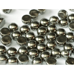 Perle Cabochon 2 trous Crystal Chrome Full (x12)  