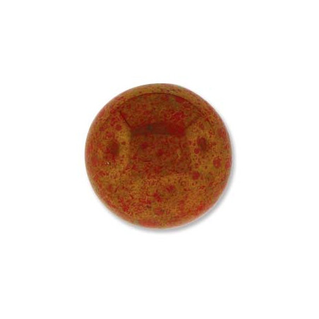 Cabochon Round 24mm Red Coral Luminous (x1)