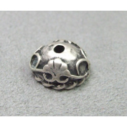 Coupelle argent antique 12X7mm (x1)