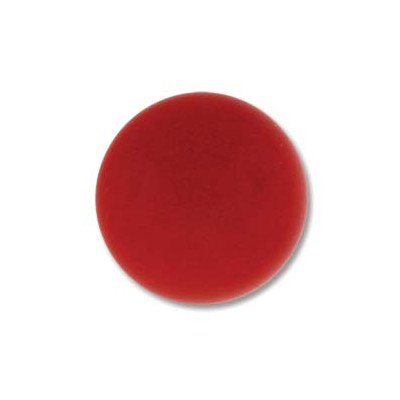 Cabochon Round 18mm Red Coral (x1)
