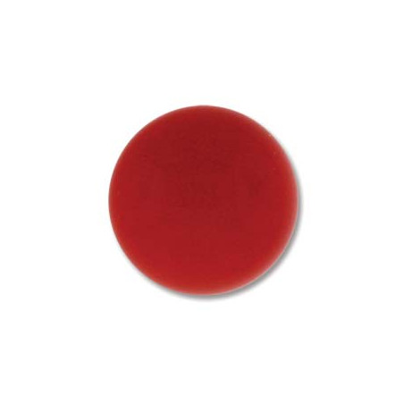 Cabochon Round 18mm Red Coral (x1)