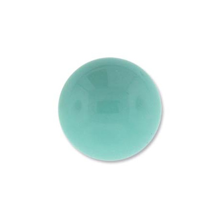 Cabochon Round 18mm Green Turquoise (x1)
