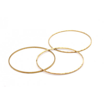 Support Rond Striee Laiton 50mm (x1) Support Rond Striee Laiton 50mm (x1)
