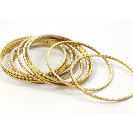 Support Rond Striee Laiton 30mm (x1)