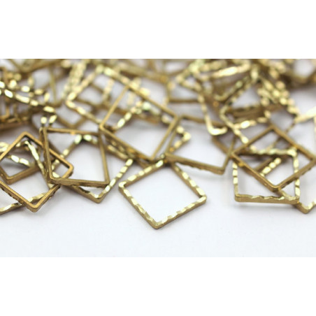 Support Carre Striee Laiton 8mm Int (x1)