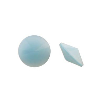 Cabochon Rond Matubo 14mm Aqua Satin (x1)