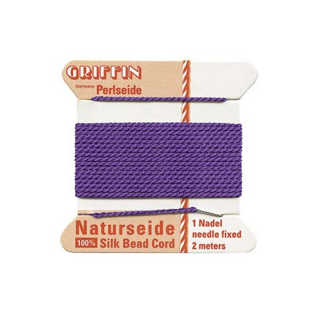 Fil de Soie 0.45mm Amethyst 2m (x1)