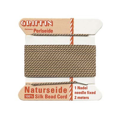 Fil de Soie 0.45mm Beige 2m (x1) Fil de Soie 0.45mm Beige 2m (x1)