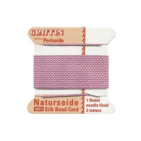 Fil de Soie 0.45mm Dark Pink 2m (x1)