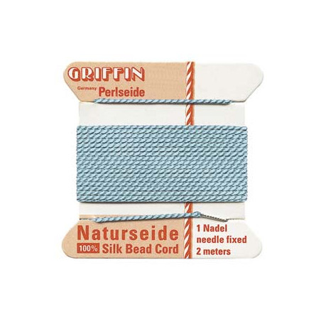 Fil de Soie 0.45mm Turquoise 2m (x1)