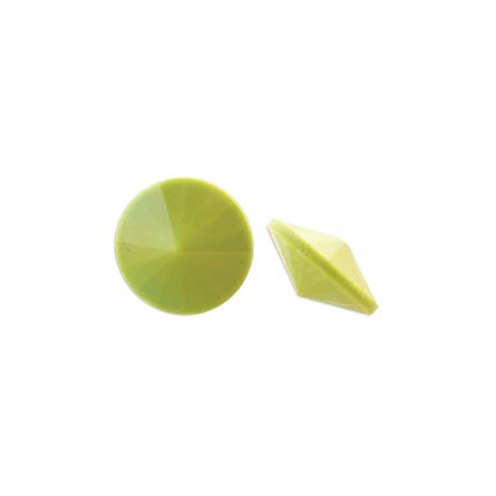 Cabochon Rond Matubo 12mm Wasabi (x1) 