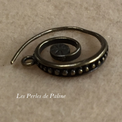 Boucle Spirale Bronze 20mm (X2) Boucle Spirale Bronze 20mm (X2)
