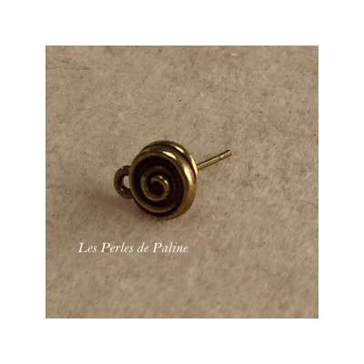 Boucle Perceuse spirale Bronze (X2) 