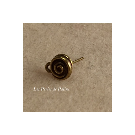 Boucle Perceuse spirale Bronze (X2) 
