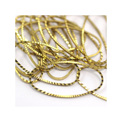 Support Oval Laiton Strié 30x14mm (x1) Support Oval Laiton Strié 30x14mm (x1)