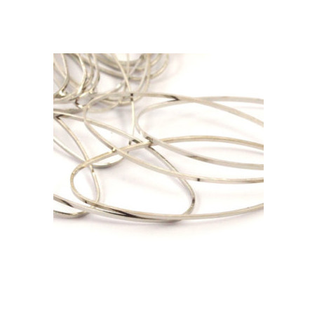 Support Ovale Argenté 40x18mm (x1)