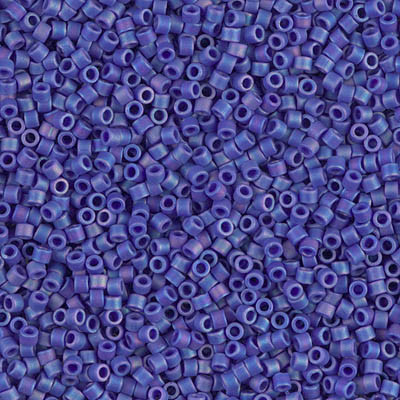 DB0880 Delicas 11/0 Opaque Cobalt AB Mat (x5gr)