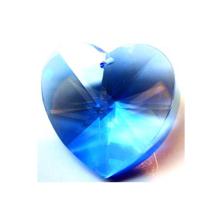 Coeur Swarovski 40mm Médium Saphir (X1)