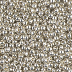R6-1051 Rocailles 6/0 Galvanized Silver (x10gr)