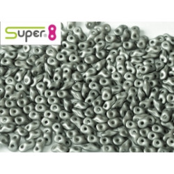 Perles Super 8® Metallic Steel 29403 2,2x4,7mm (x5gr)