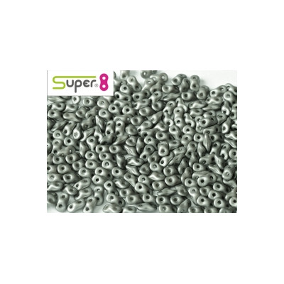 Perles Super 8® Metallic Steel 29403 2,2x4,7mm (x5gr)