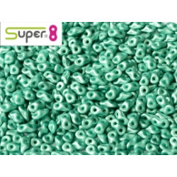Perles Super 8® Albatre Teal 29455 2,2x4,7mm (x5gr)