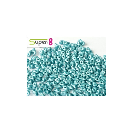 Perles Super 8® Albatre Aqua 29436 2,2x4,7mm (x5gr)