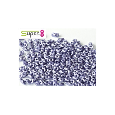 Perles Super 8® Albatre Violet 29425 2,2x4,7mm (x5gr)