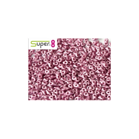 Perles Super 8® Albatre Rose 29428 2,2x4,7mm (x5gr)