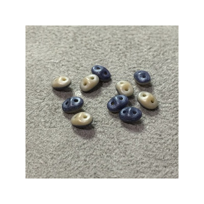 SuperDuo Duet® 2,5X5mm Navy Ivory Mat Luster (x10gr) SuperDuo Duet® 2,5X5mm Navy Ivory Mat Luster (x10gr)