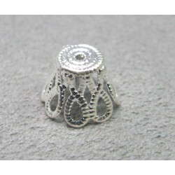 Coupelle filigrée Argent chapeau 8X6,8mm(x1)