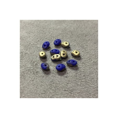 SuperDuo Duet® 2,5X5mm Blue Fool'S Gold (x10gr)