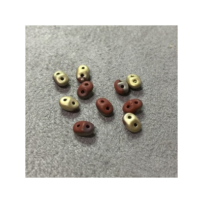 SuperDuo Duet® 2,5X5mm Dk Chocolat Fool'S Gold (x10gr) SuperDuo Duet® 2,5X5mm Dk Chocolat Fool'S Gold (x10gr)