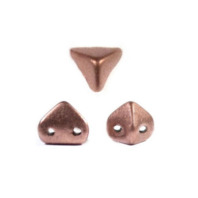 Perles en verre Super-Khéops® par Puca® 6 mm Copper Gold Mat (x5g) 