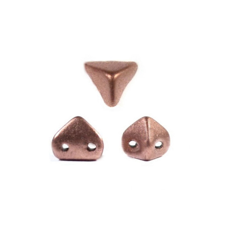 Perles en verre Super-Khéops® par Puca® 6 mm Copper Gold Mat (x5g) 