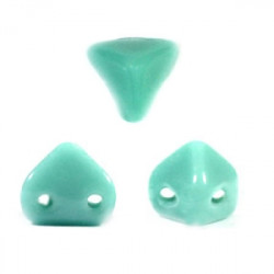 Perles en verre Super-Khéops® par Puca® 6 mm Turquoise Green (x5g)