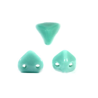 Perles en verre Super-Khéops® par Puca® 6 mm Turquoise Green (x5g)