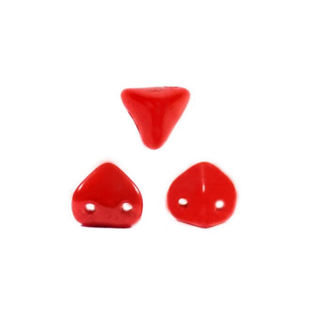 Perles en verre Super-Khéops® par Puca® 6 mm Red Coral (x5g)