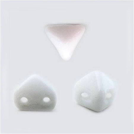 Perles en verre Super-Khéops® par Puca® 6 mm Chalkwhite (x5g)