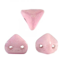 Perles en verre Super-Khéops® par Puca® 6mm Opaque Light Rose Ceramic Look (x5g)
