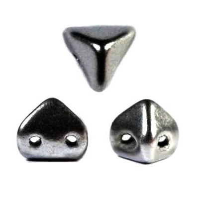 Perles en verre Super-Khéops® par Puca® 6 mm Jet Hématite (x5g) 