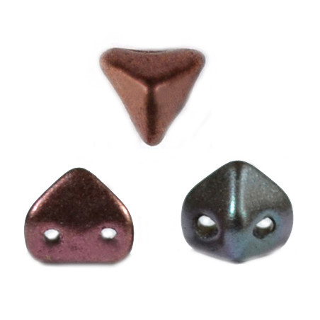 Perles en verre Super-Khéops® par Puca® 6 mm Yellow Gold Metallic Iris (x5g)