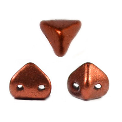 Perles en verre Super-Khéops® par Puca® 6 mm Bronze Red Mat (x5g) Perles en verre Super-Khéops® par Puca® 6 mm Bronze Red Mat (x5g)