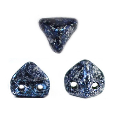 Perles en verre Super-Khéops® par Puca® 6 mm Tweedy Blue (x5g)