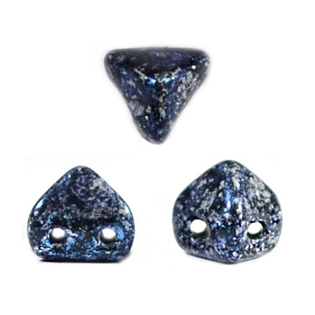 Perles en verre Super-Khéops® par Puca® 6 mm Tweedy Blue (x5g)
