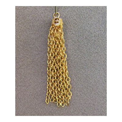 Pampille Dorée 0.5X4cm(X1)