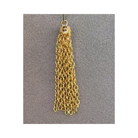 Pampille Dorée 0.5X4cm(X1)