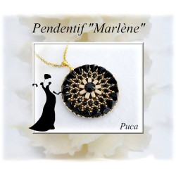 Kit Pendentif "Marlene" par Puca® - Noir / Doré