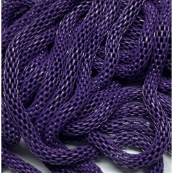 Chaine Résille Métal Dark Violet 3mm + fermoir (x 60cm)